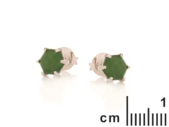 Boucles d'oreille aventurine argent