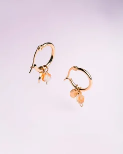 Boucles d'oreilles afti citrine Jaune