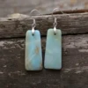 Boucles d'oreilles amazonite naturelle