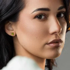 Boucles d'oreilles aurora péridot
