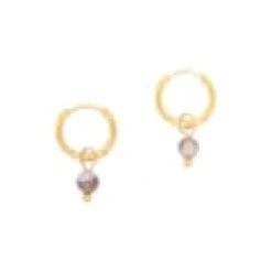 Boucles d'oreilles créoles agate