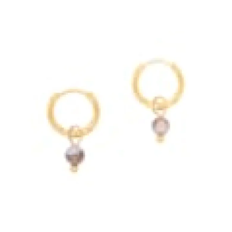 Boucles d'oreilles créoles agate