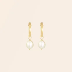 Boucles d'oreilles en gold-filled et perles de culture