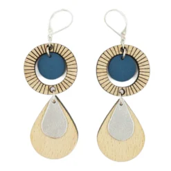 Boucles d'oreilles ethnique marine