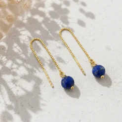 Boucles d'oreilles lapis-lazuli ilhéus