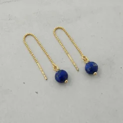 Boucles d'oreilles lapis-lazuli ilhéus