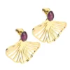 Boucles d'oreilles Mina améthyste