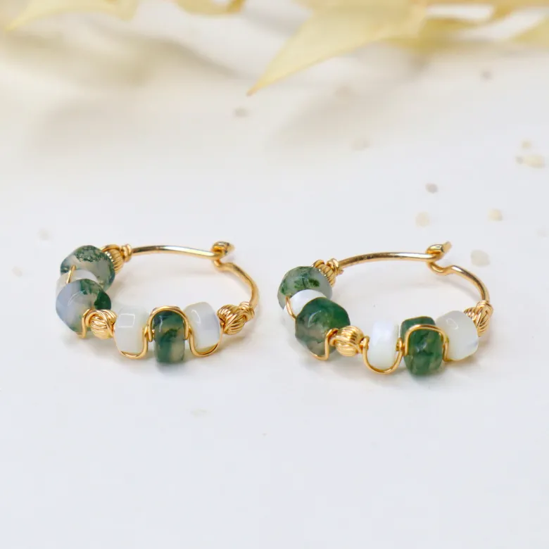 Boucles d'oreilles - olympe - or