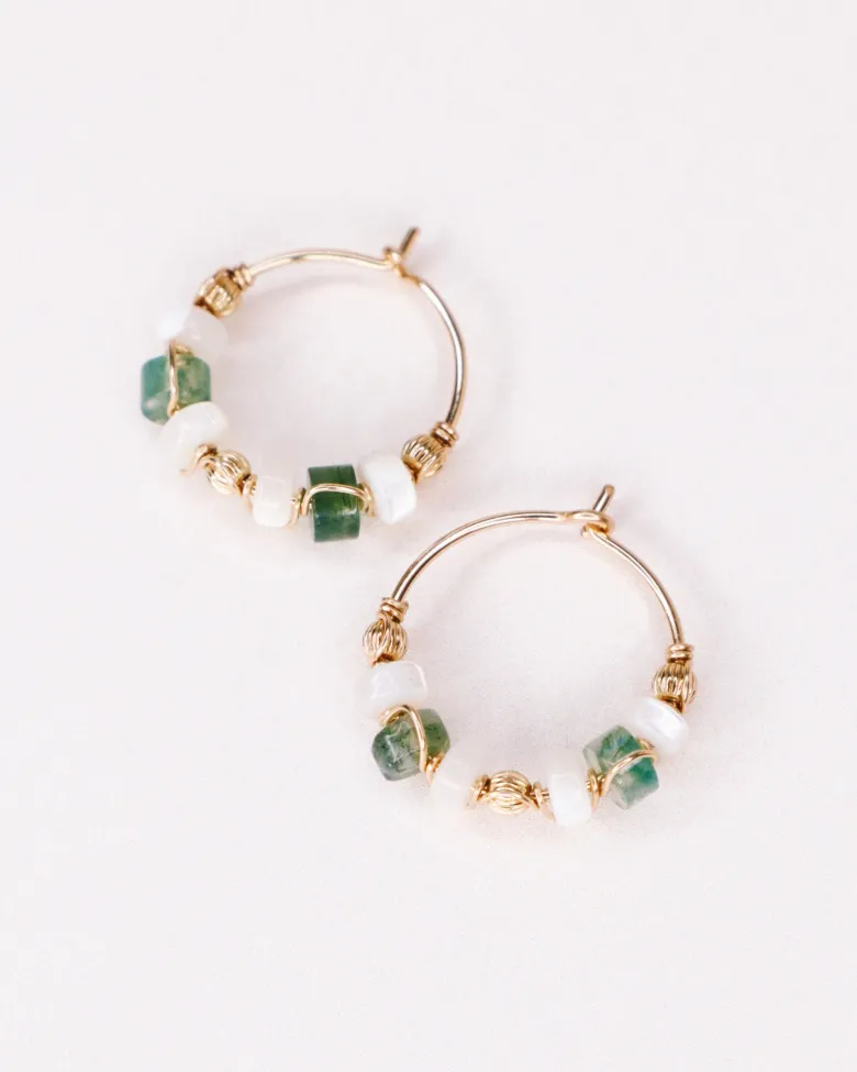 Boucles d'oreilles - olympe - or