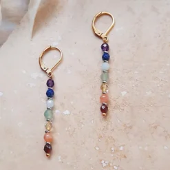 Boucles d'oreilles points 7 ckakras