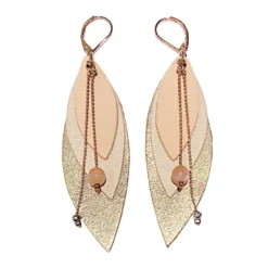 Boucles d'oreilles pop ivoire