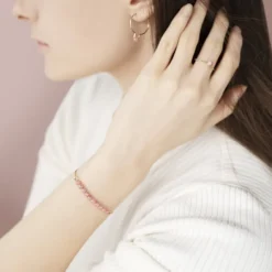 Boucles d'oreilles rhodochrosite
