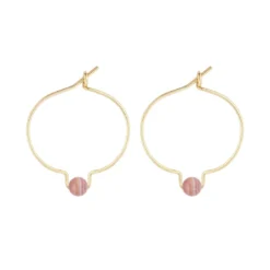 Boucles d'oreilles rhodochrosite