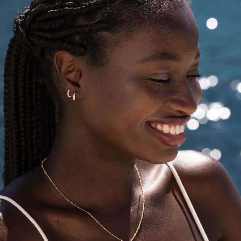 Boucles d'oreilles serties