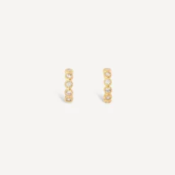 Boucles d'oreilles serties