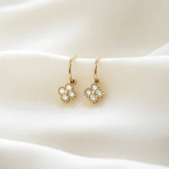Boucles d'oreilles trèfle
