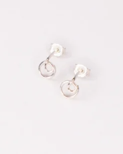 Boucles puces - dryade - argent