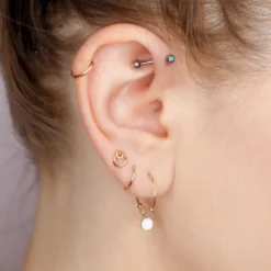 Boucles puces - dryade - argent