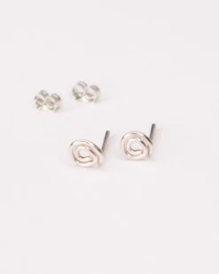 Boucles puces - olive - argent