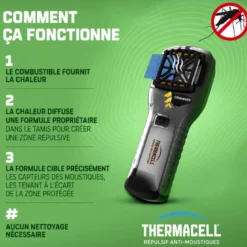 Bouclier antimoustiques portable thermacell mr300lx