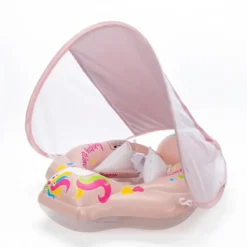 Bouée bébé anti-uv licorne - rose - 12-36 mois