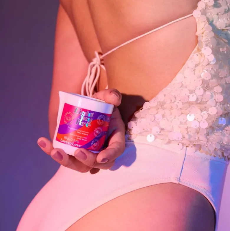 Bougie de massage - lotus