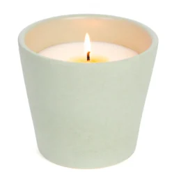 Bougie d'extérieur parfumée citronnelle SOS été en cire végétale terre d'Oc Pot vert