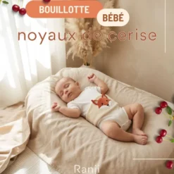 Bouillotte bébé noyaux de cerise renard