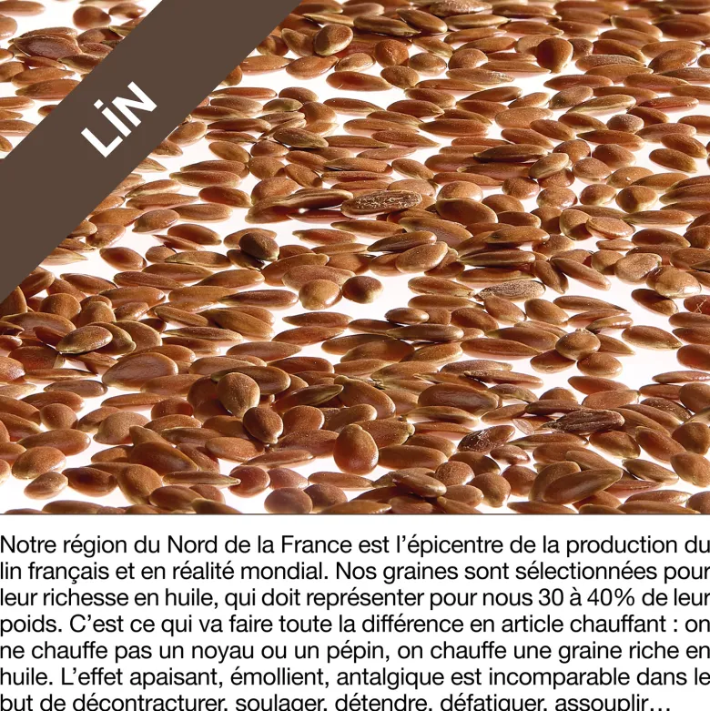 Bouillotte de lin la seule et unique