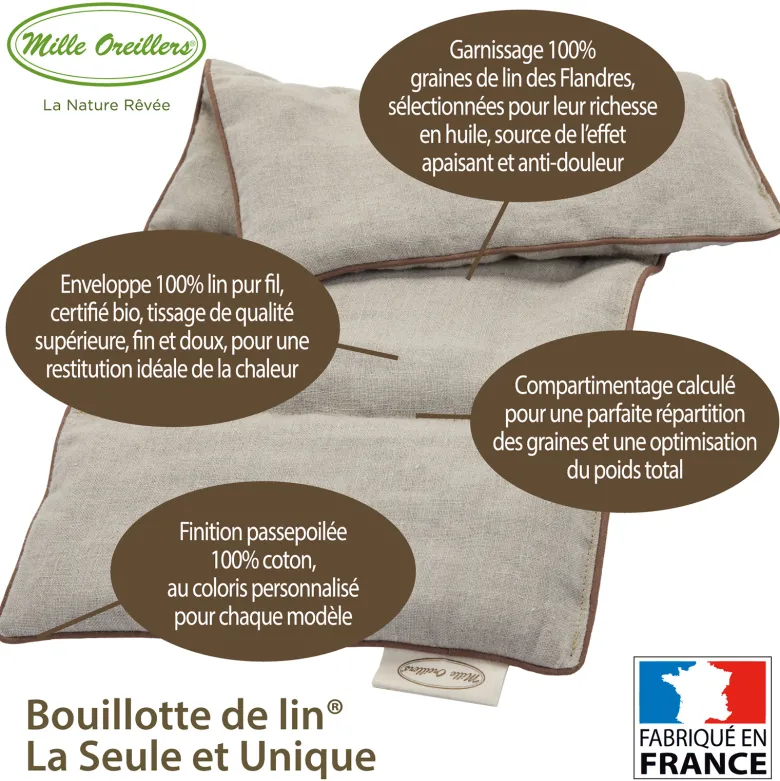 Bouillotte de lin la seule et unique