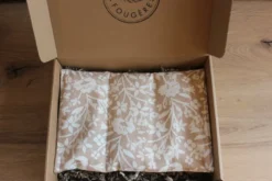 Bouillotte sèche -fleurs beige