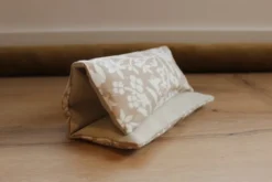 Bouillotte sèche -fleurs beige