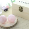 Boules relaxation chinoises quartz rose