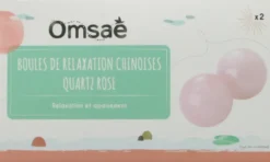 Boules relaxation chinoises quartz rose