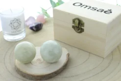 Boules relaxation chinoises jade vert
