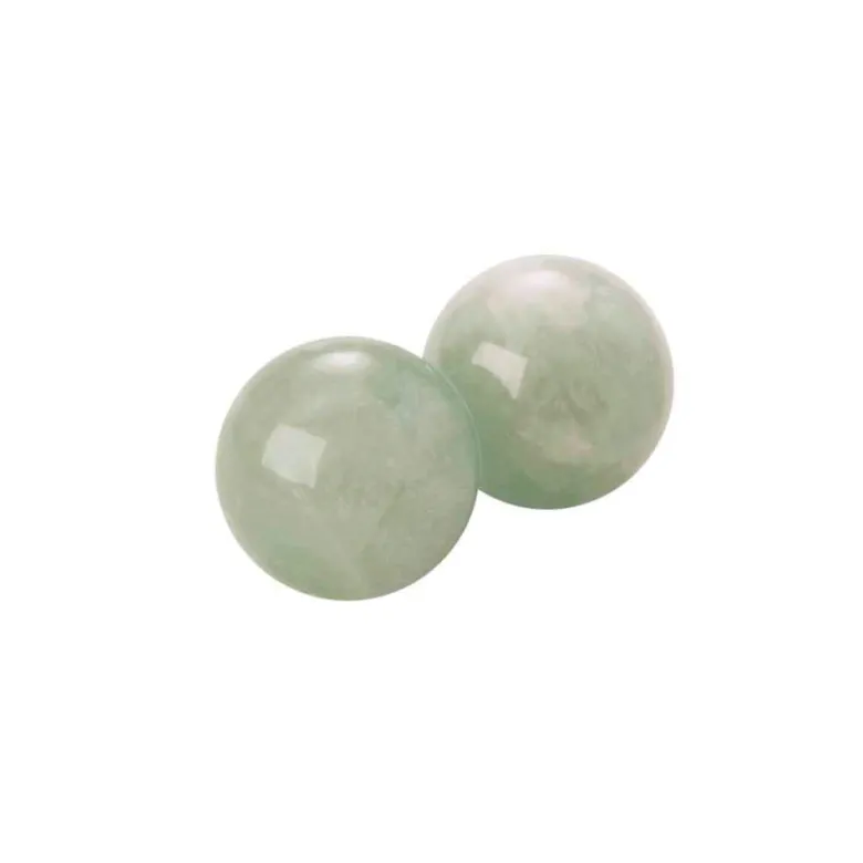 Boules relaxation chinoises jade vert