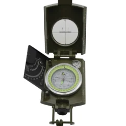 Boussole en métal avec clinomètre et visée cao vert armée