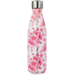 Bouteille isotherme réutilisable en inox Yoko Design 500 ml Fleur rouge