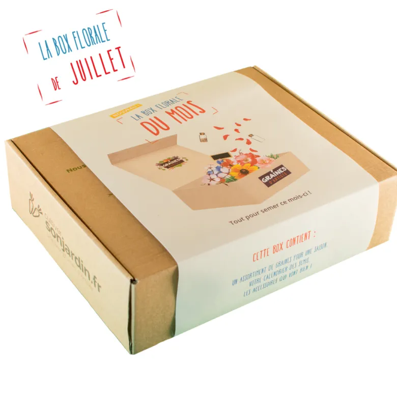 Box graines de fleurs à semer en juillet