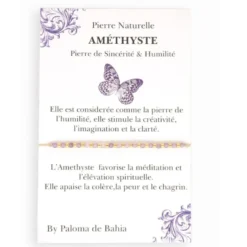 Bracelet améthyste