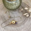 Bracelet bola or et violet