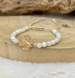 Bracelet chance en pierre de lune