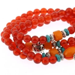 Bracelet-collier mala - agate