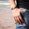 Bracelet corde hameçon homme marin bb