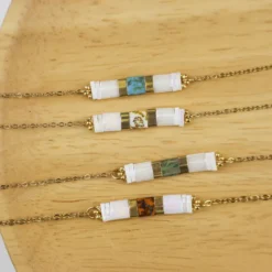 Bracelet de perles japonaises turquoise