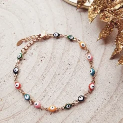 Bracelet de protection œil multicolore