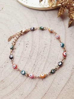 Bracelet de protection œil multicolore