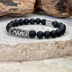 Bracelet de vitalité en pierre de lave
