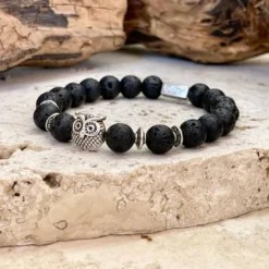 Bracelet de vitalité en pierre de lave