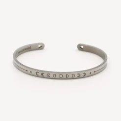 Bracelet jonc femme cycle-phase de lune